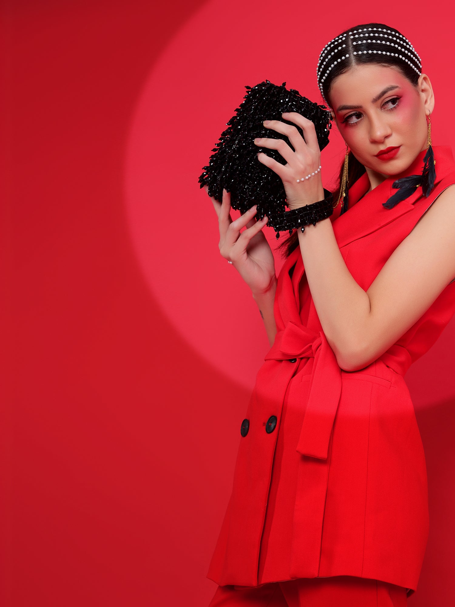 ladies bags online, black clutch, women bags online