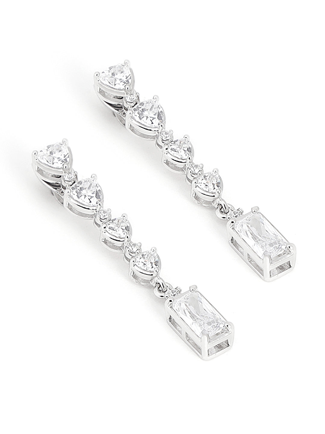Crystal Solid Drop Earrings – Elegant Statement Jewelry for Women