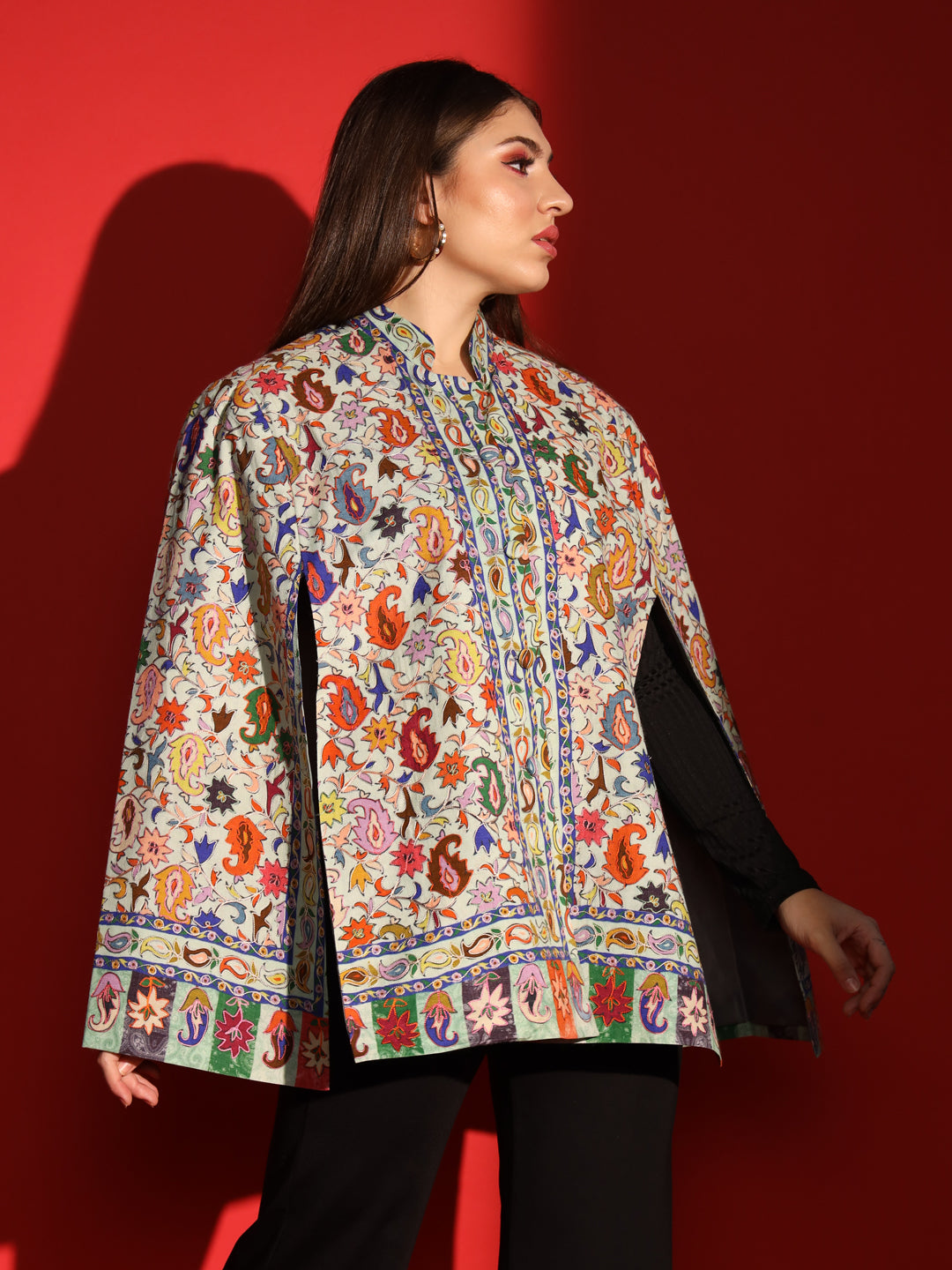 womens wool cape, woolen capes for ladies