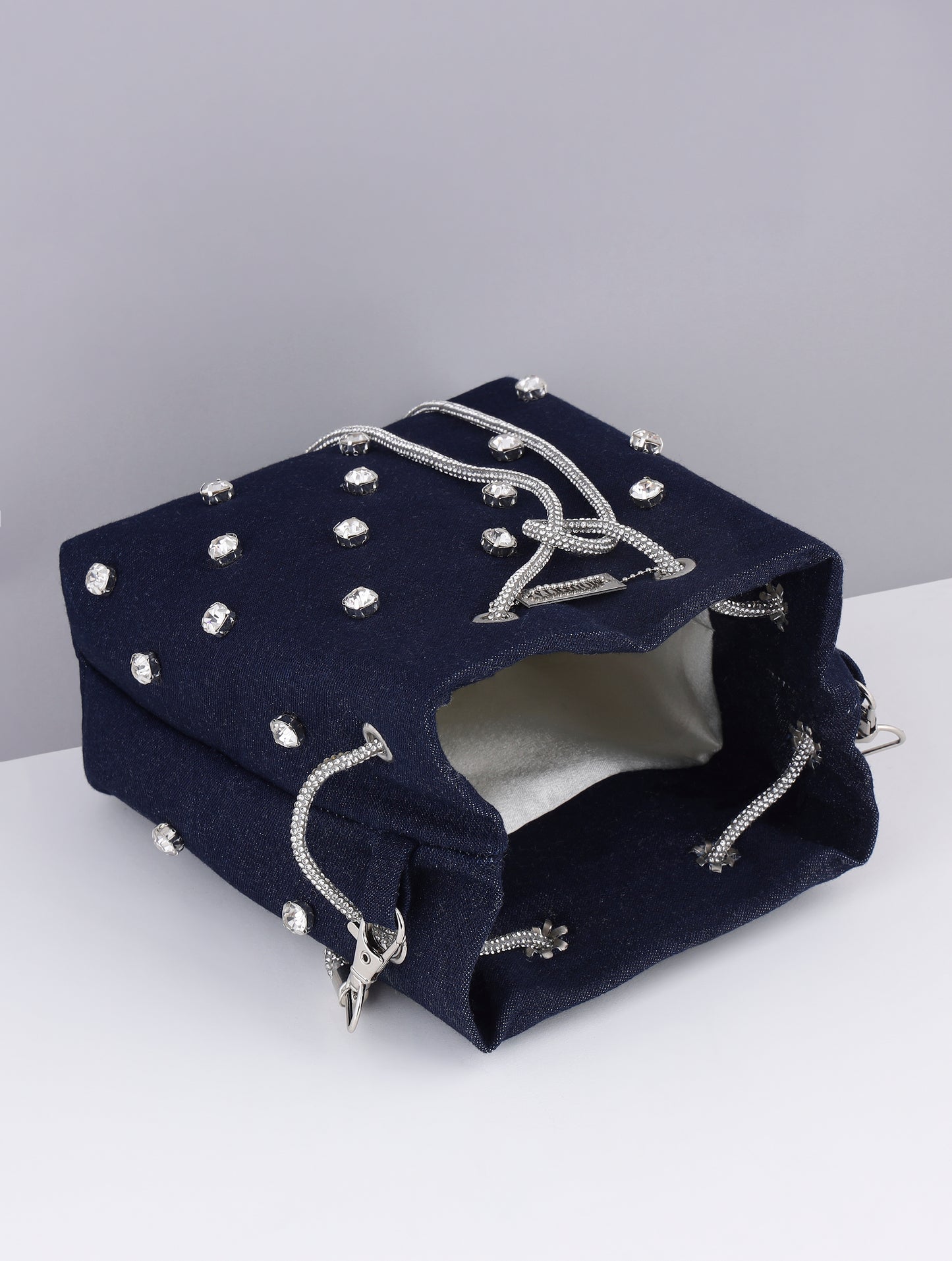 Denim Blue Bucket Bag – Trendy Everyday Purse for Women