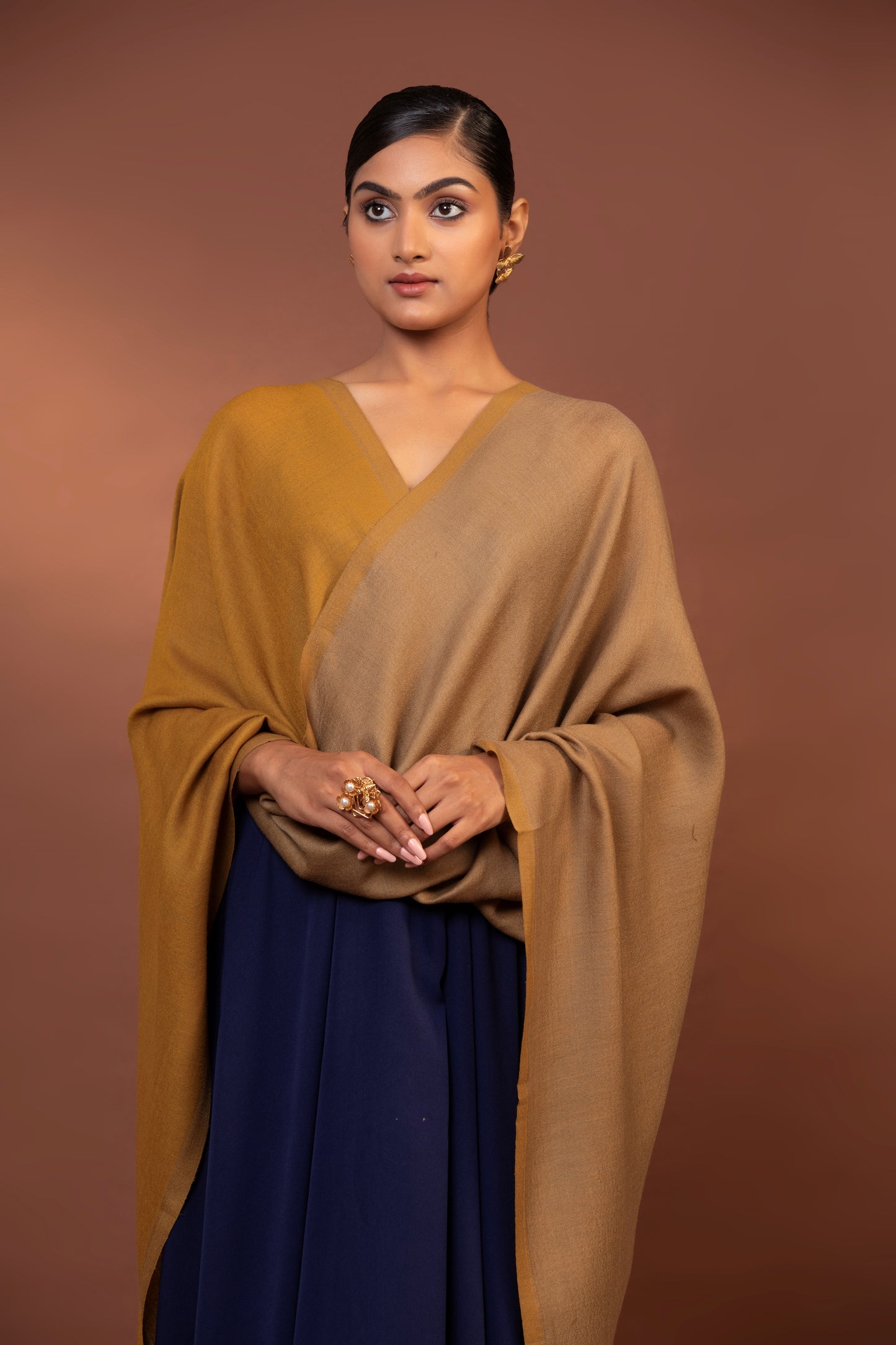 reversible wool shawl, yellow shawl for women, fine wool wrap, versatile women's shawl, luxury winter shawl