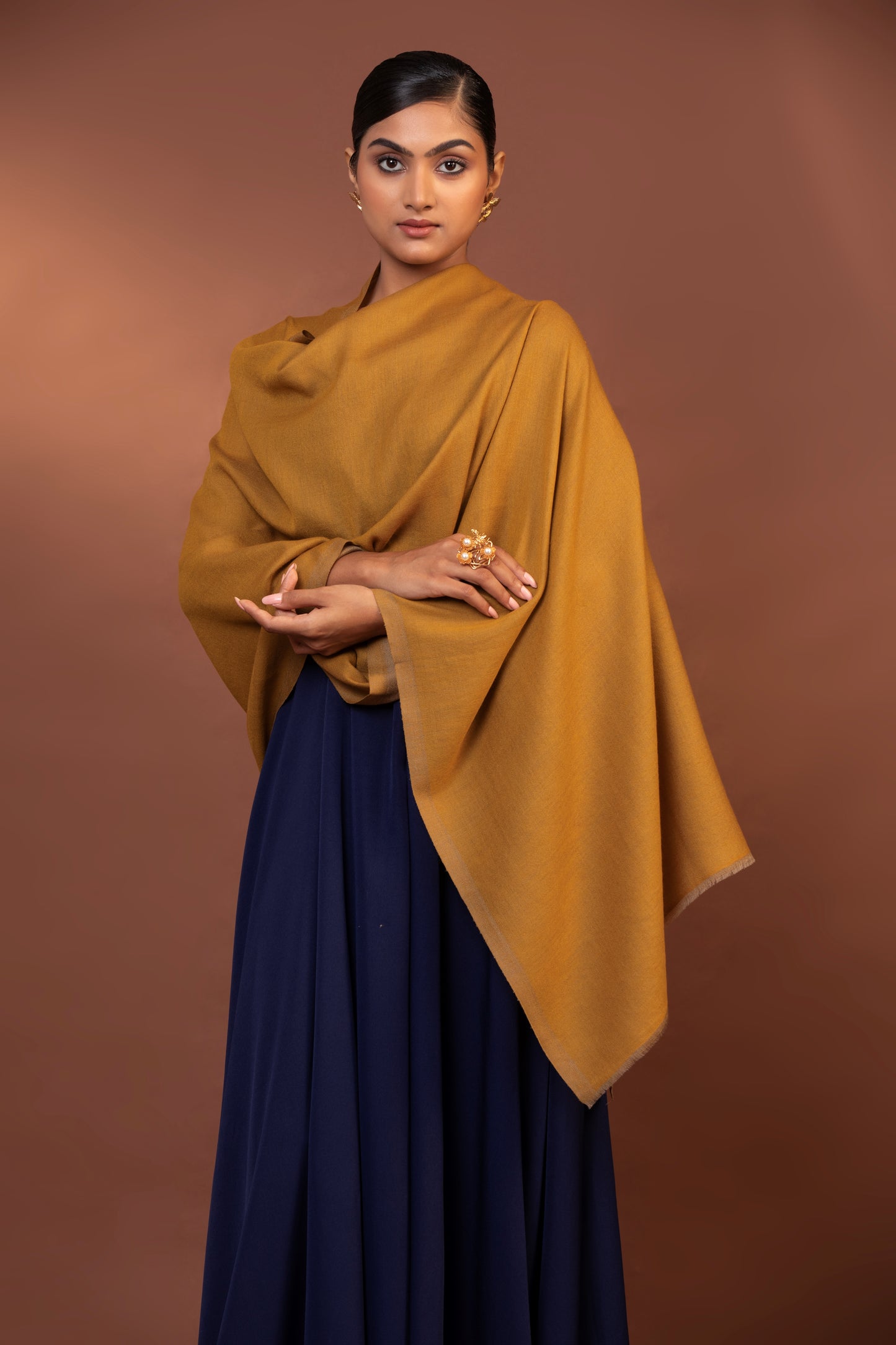 reversible wool shawl, yellow shawl for women, fine wool wrap, versatile women's shawl, luxury winter shawl
