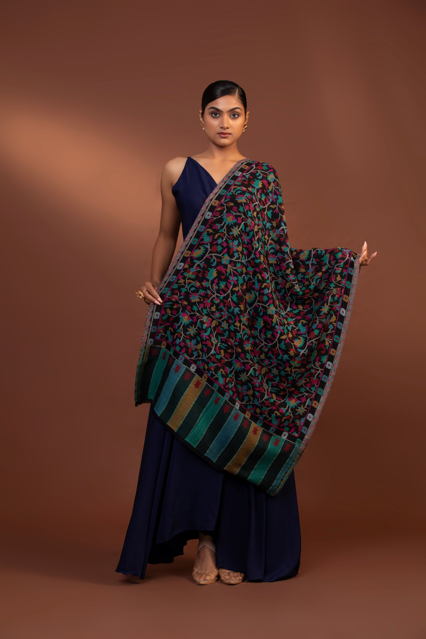 fine wool shawl, ethnic weave shawl, women's wool shawl, soft wool wrap, premium wool scarf