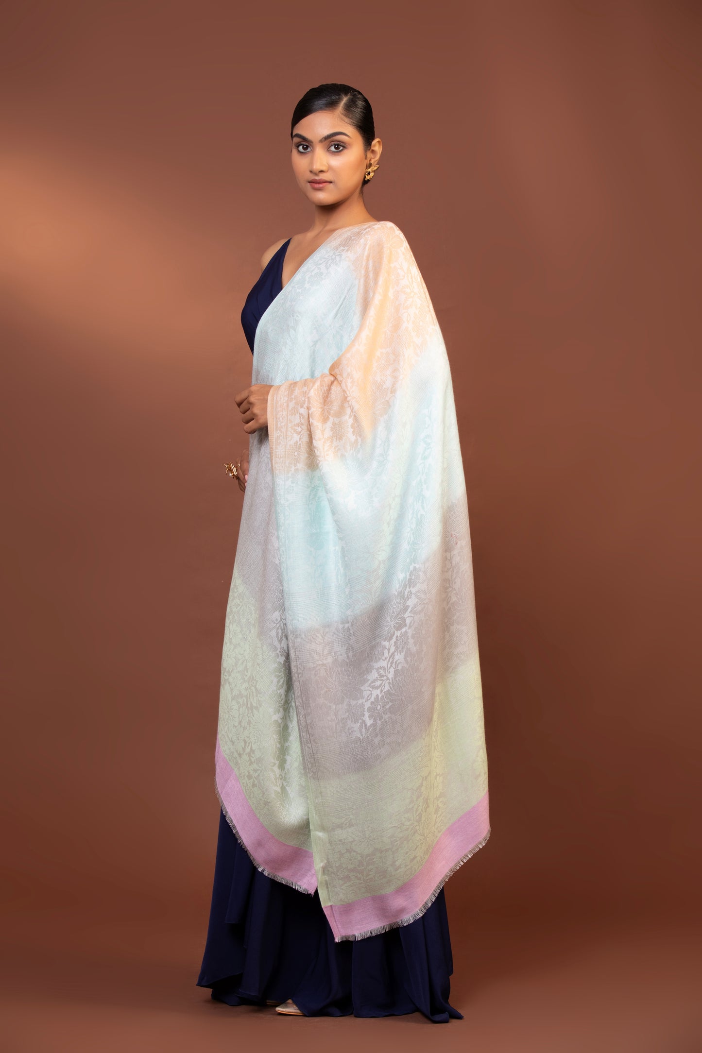 hand-woven shawl, multicolour women's shawl, artisan shawl, unique woven shawl, colorful handwoven wrap