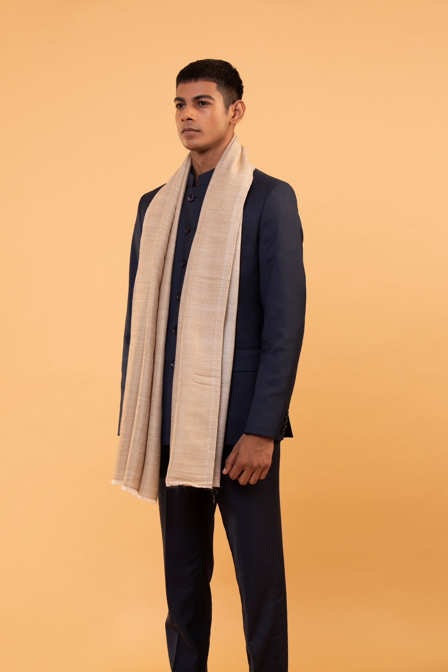 pashmina wool shawl, brown wool shawl for men, solid wool shawl, men’s pashmina shawl, unique wool shawl