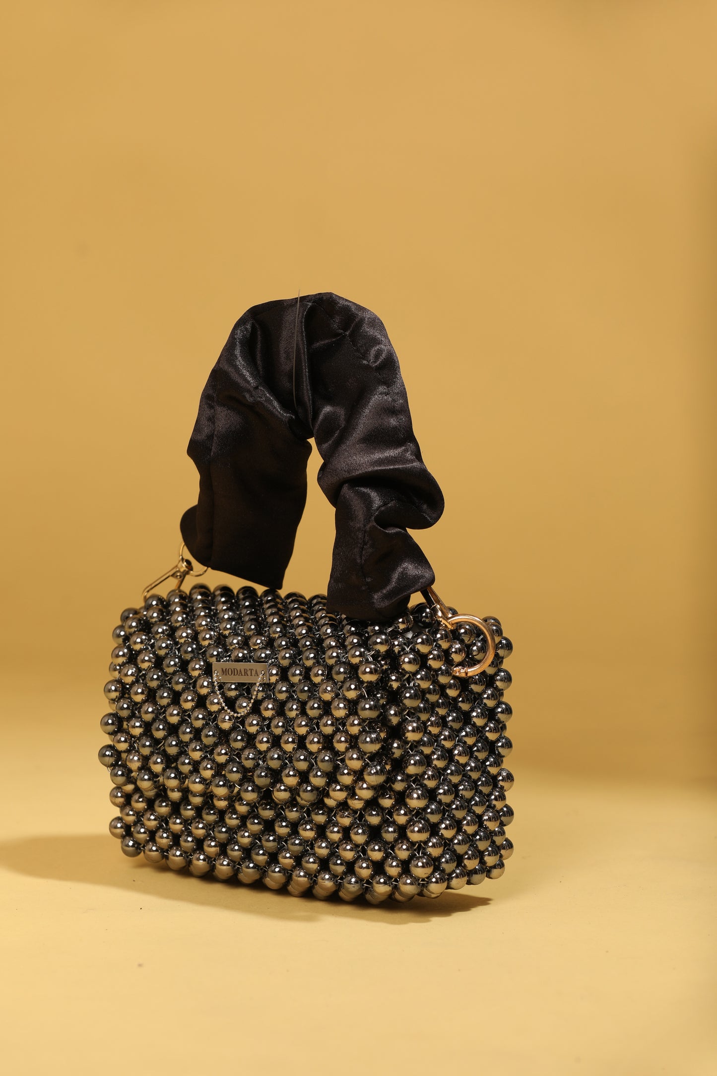 Mini Black Pearl Handbag, Satin Handle Evening Bag, Pearl Crystal Beaded Bag, Women’s Black Pearl Rectangular Handbag, Pearl Beaded Bag, Rhinestone Mini Bag, Faux Pearl Handbag, Evening Bag for Women, Bridal Clutch, Wedding Gift for Her