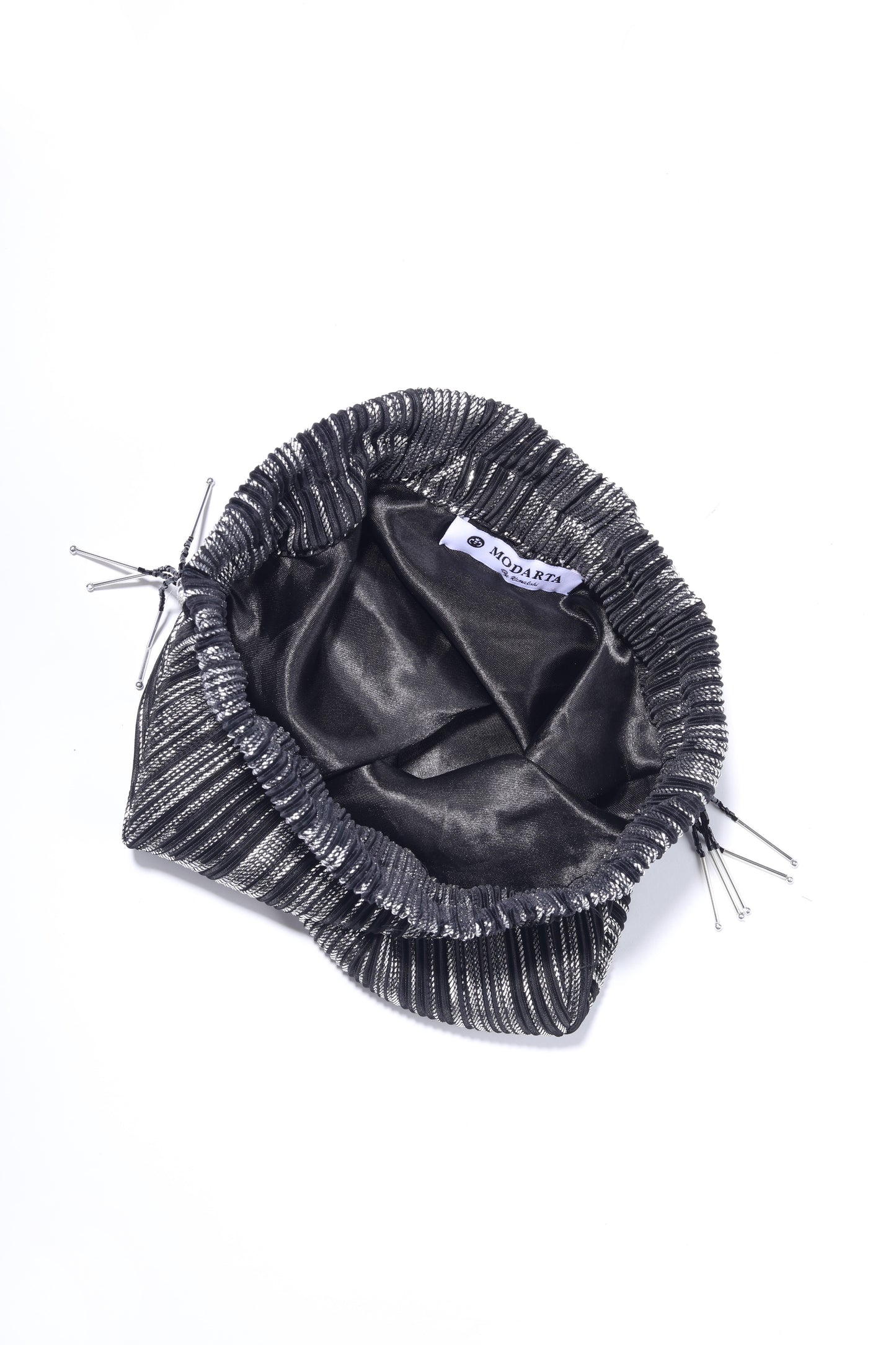 Black bead work potli bag, sequin potli bag, long tassel potli, black ethnic bag, glorious tower black potli bag