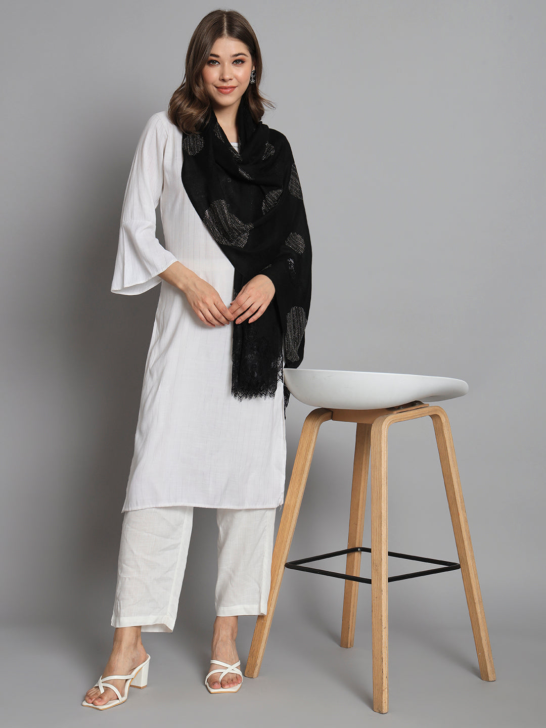 black scarves for women, black shawl woman