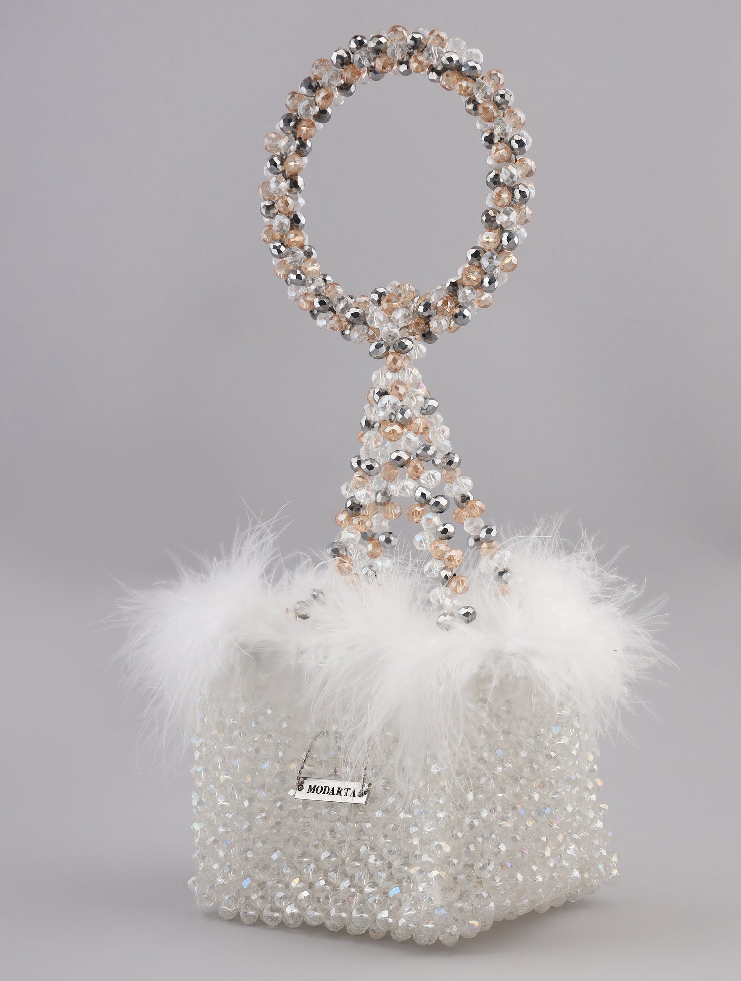 silver clutch, fur purse, fur clutch, silver bag for wedding, silver clutch bag, faux fur bag