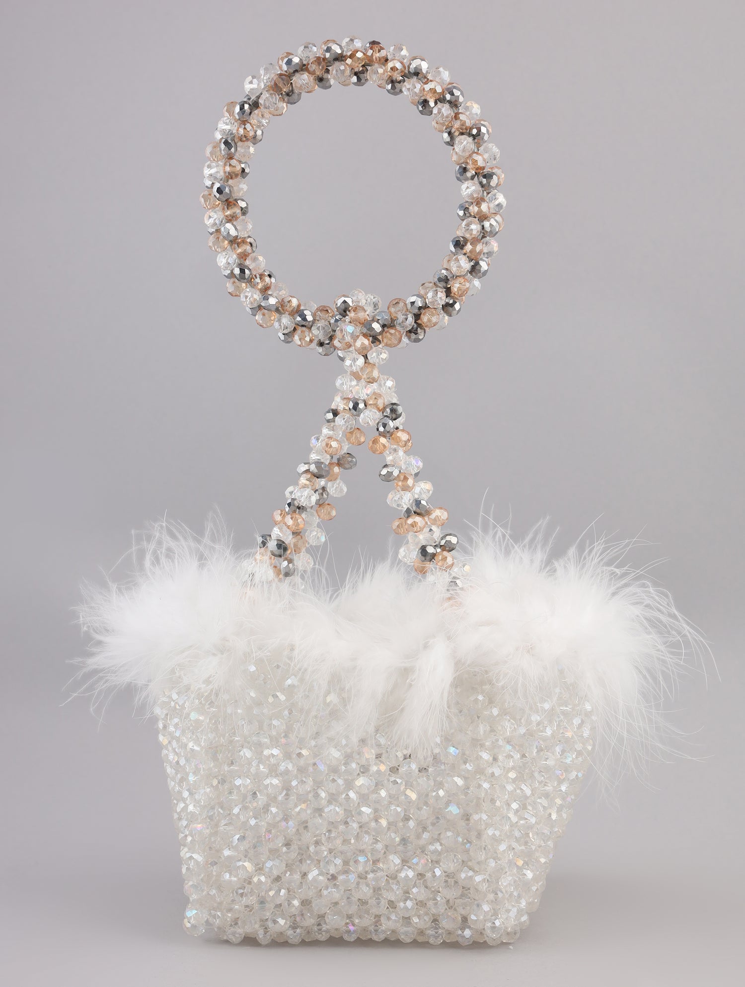 silver clutch, fur purse, fur clutch, silver bag for wedding, silver clutch bag, faux fur bag