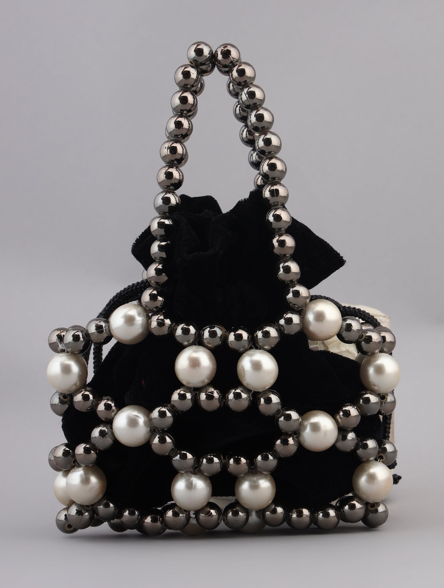 mini purse, small purse, mini bag, Pearls purse, black purse