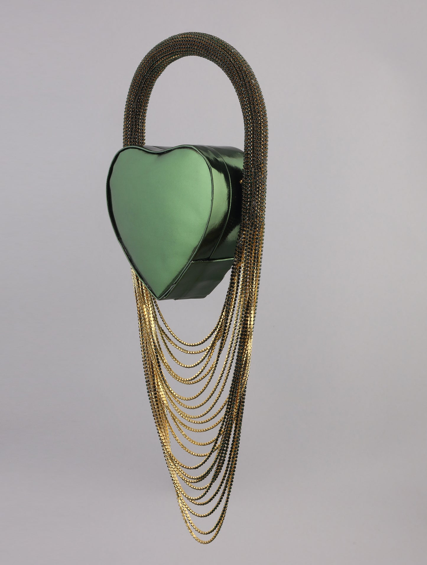 heart shaped bag, heart purse, heart clutch, heart bag, green clutch