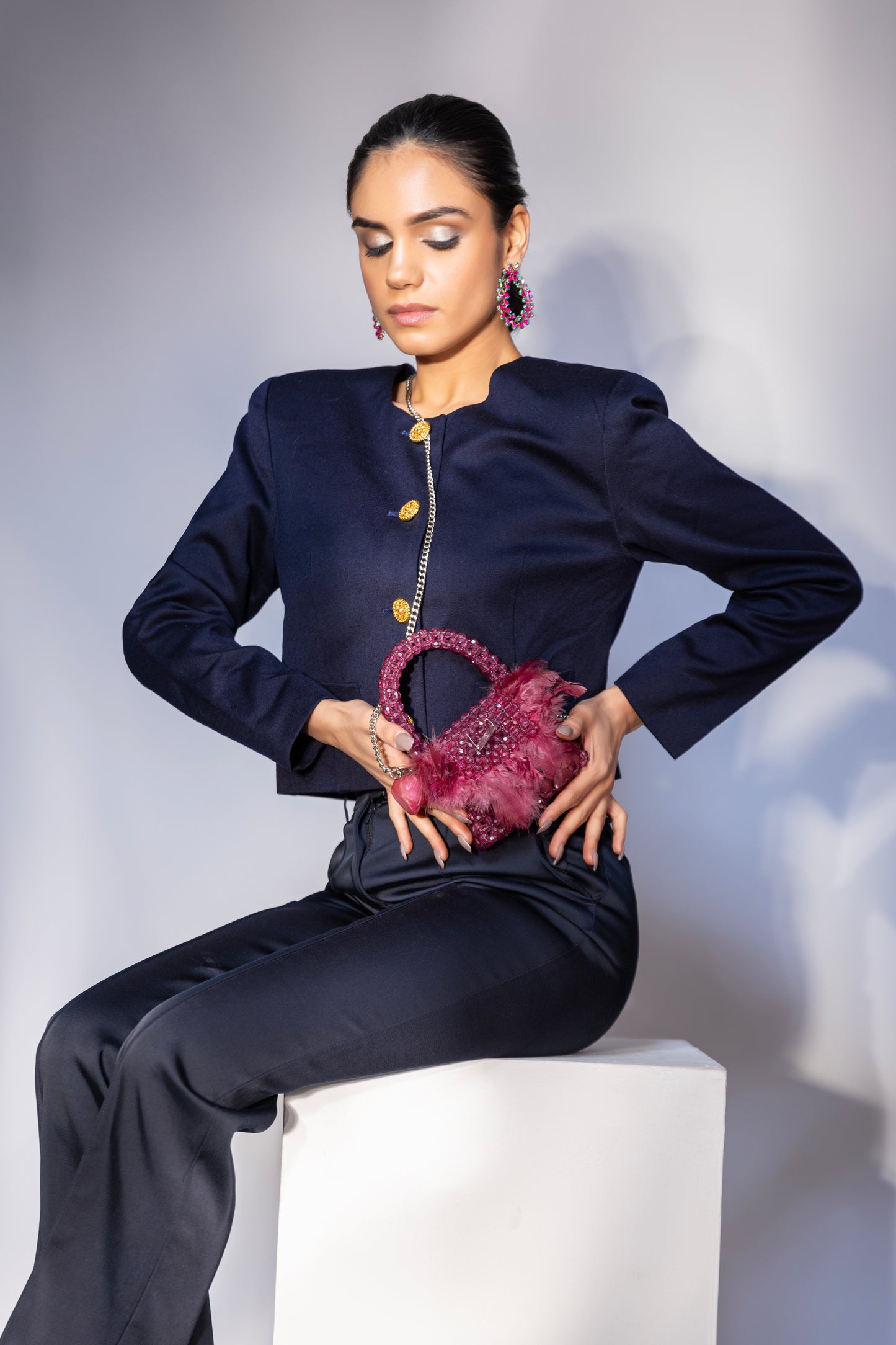 party wear sling bags, pink purse, hot pink purse