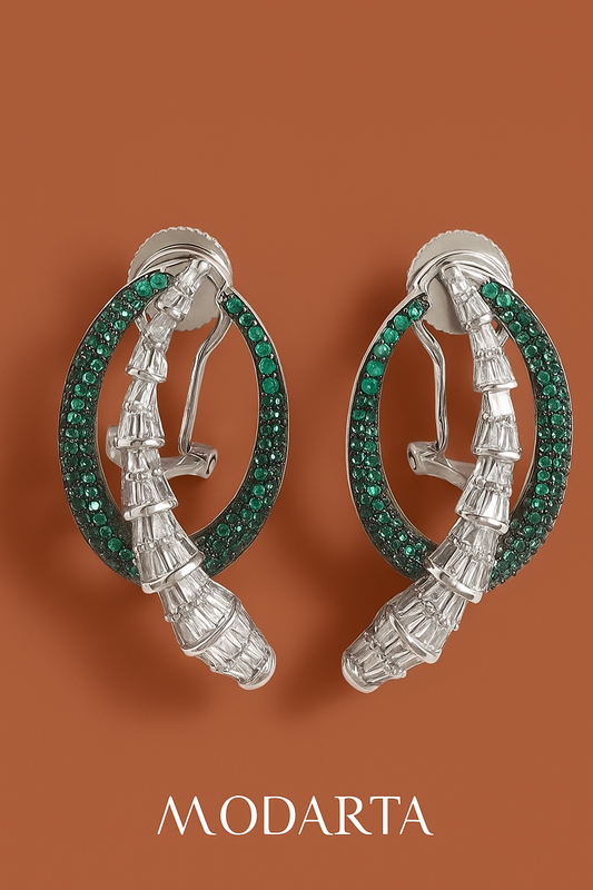 Serpent Coil Earrings – Bold Snake Motif Jewelry
