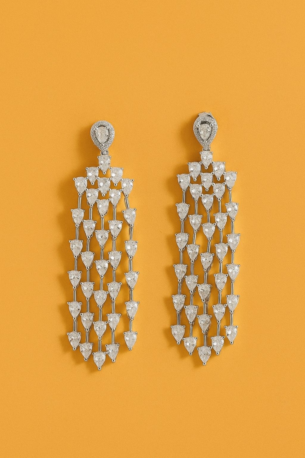 Crystal Teardrop Earrings – Elegant Sparkle for Day or Night