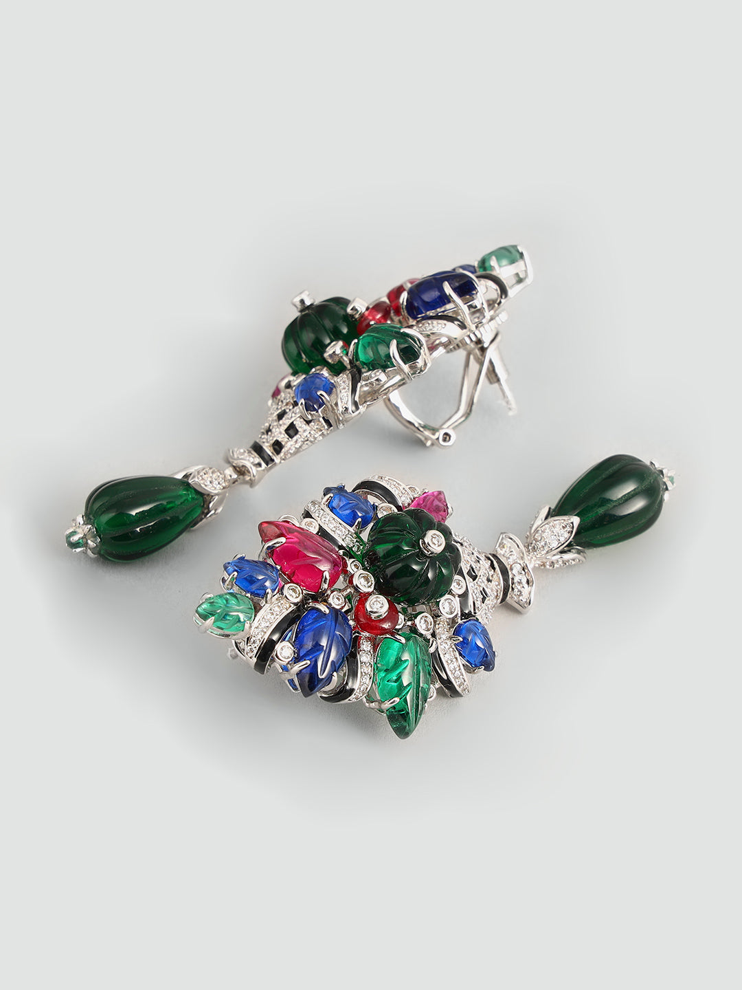 Floral Multicoloured Earrings – Artistic Statement Jewelry for Every Occasion