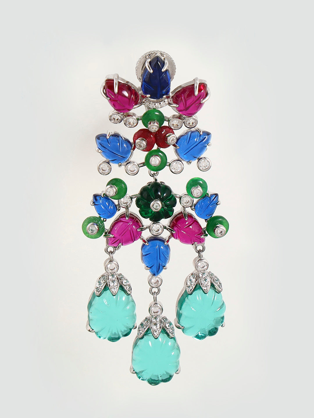 Floral Multicoloured Earrings – Vibrant Statement Jewelry for Stylish Looks