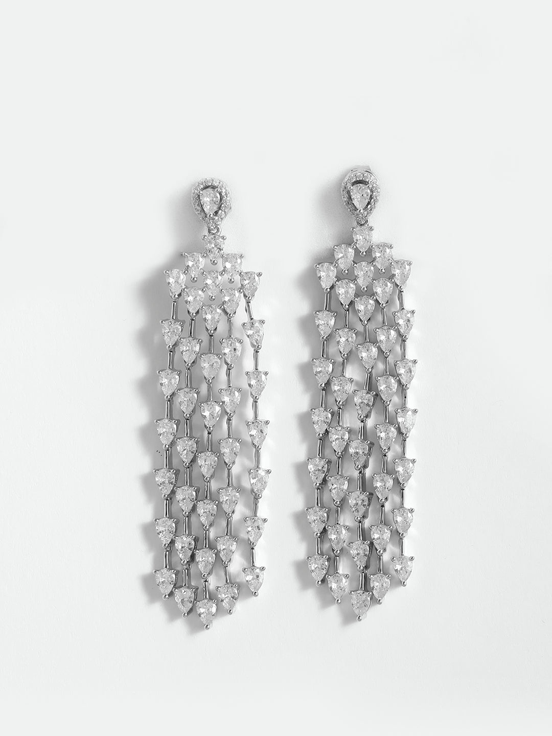 Crystal Teardrop Earrings – Elegant Sparkle for Day or Night