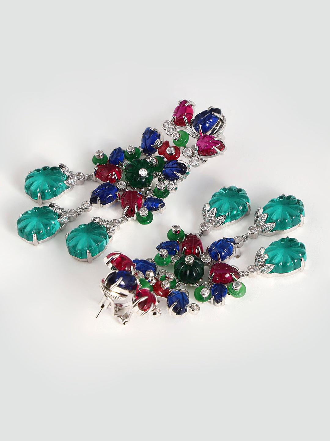 Floral Multicoloured Earrings – Vibrant Statement Jewelry for Stylish Looks