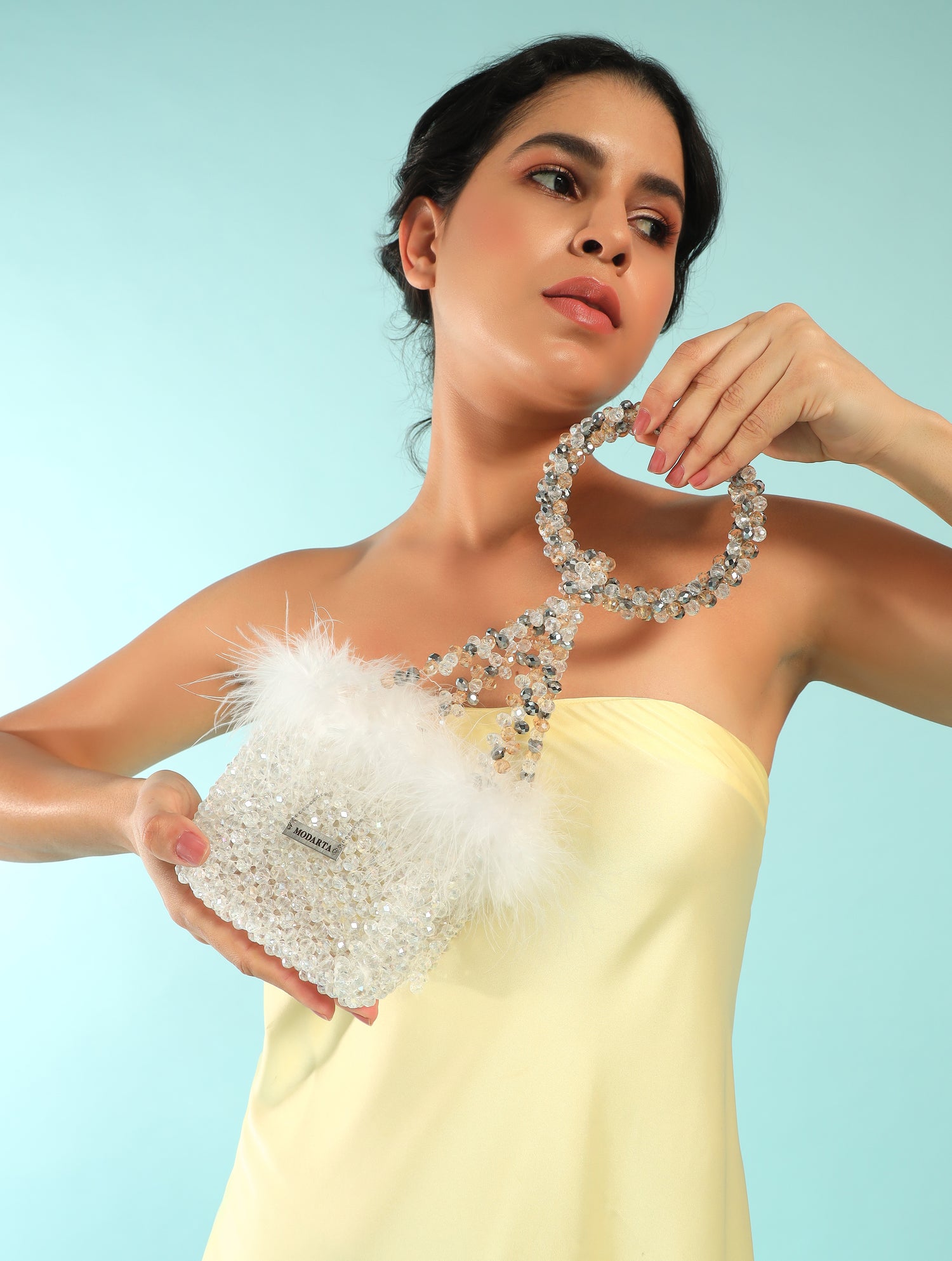 silver clutch, fur purse, fur clutch, silver bag for wedding, silver clutch bag, faux fur bag