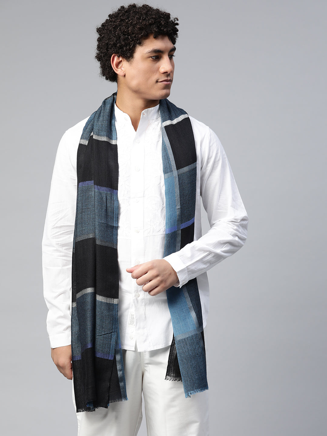 men stoles, blue muffler online