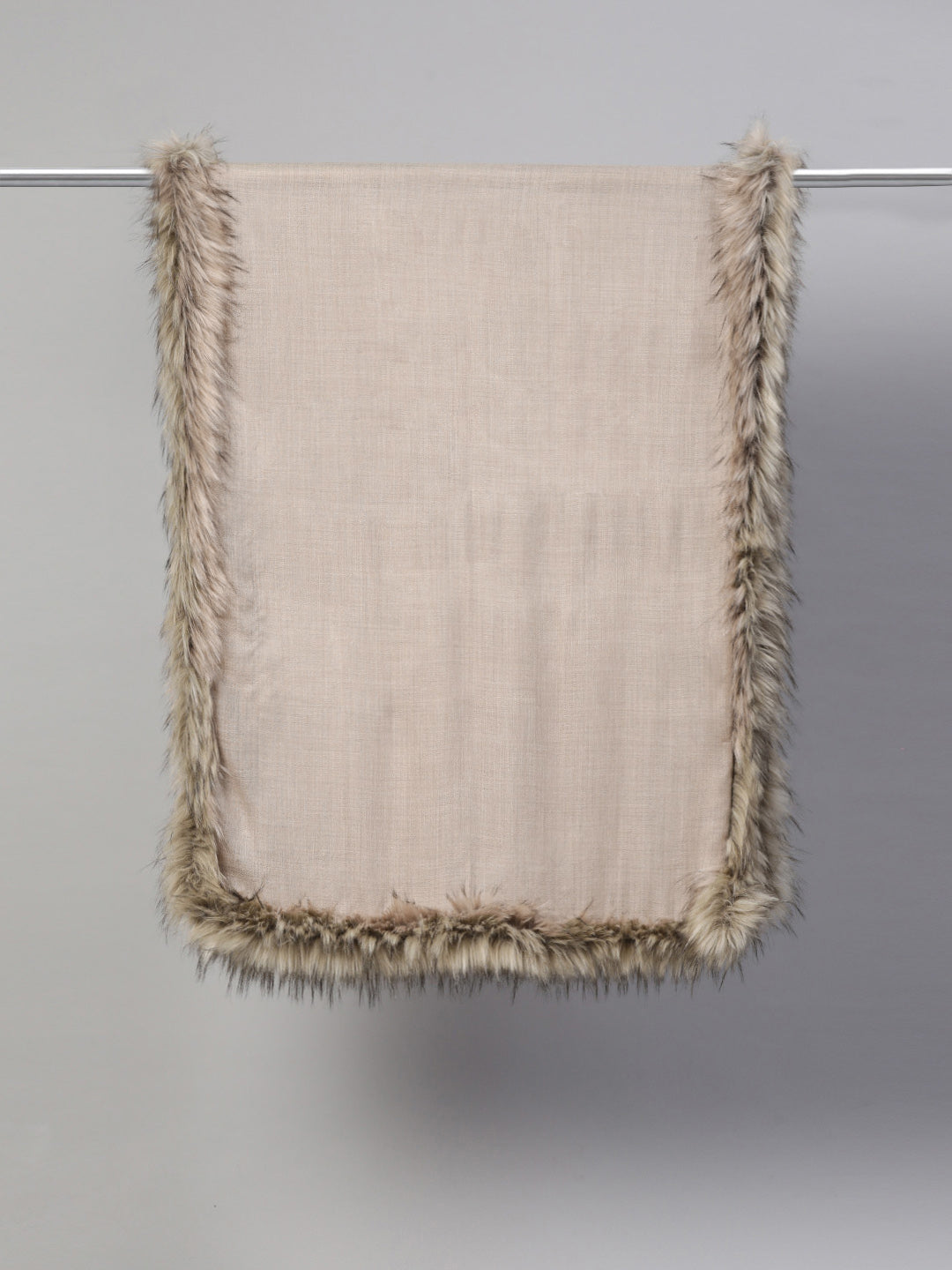 Wool shawl with fur, fur shawl online
