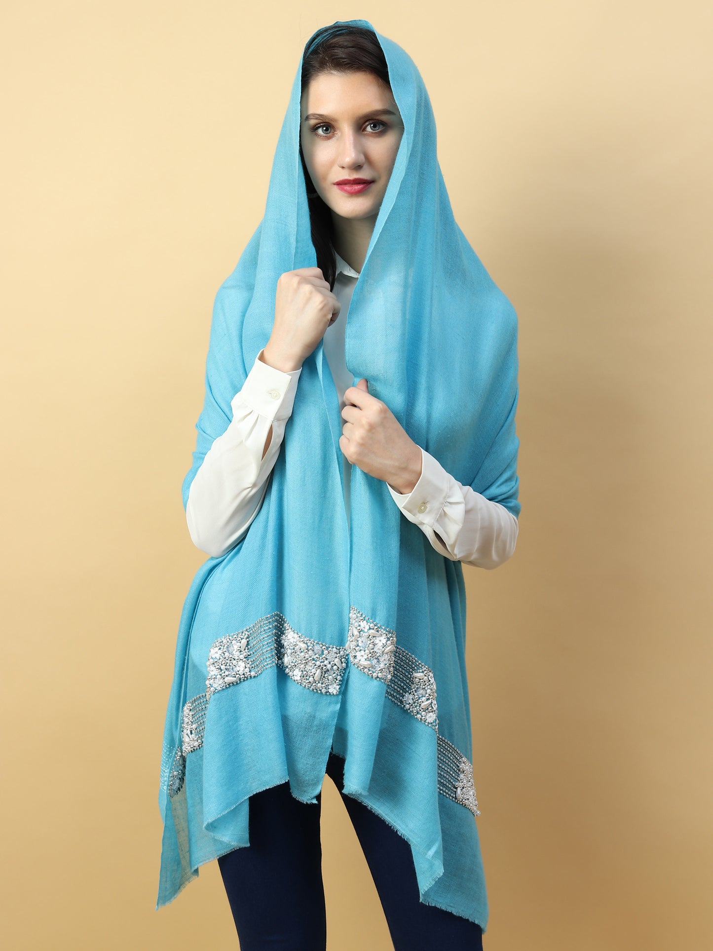 bridal shawl, party wear shawl