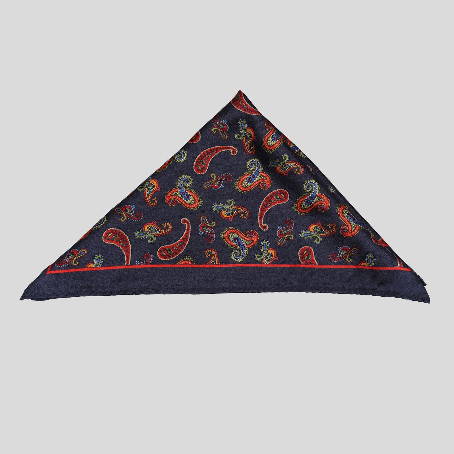 blue blazer pocket sqaure
