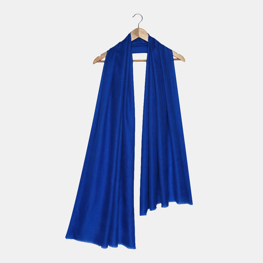 Blue Shawl , Plain Pashmina Shawl Online, 100% Pure Pashmina