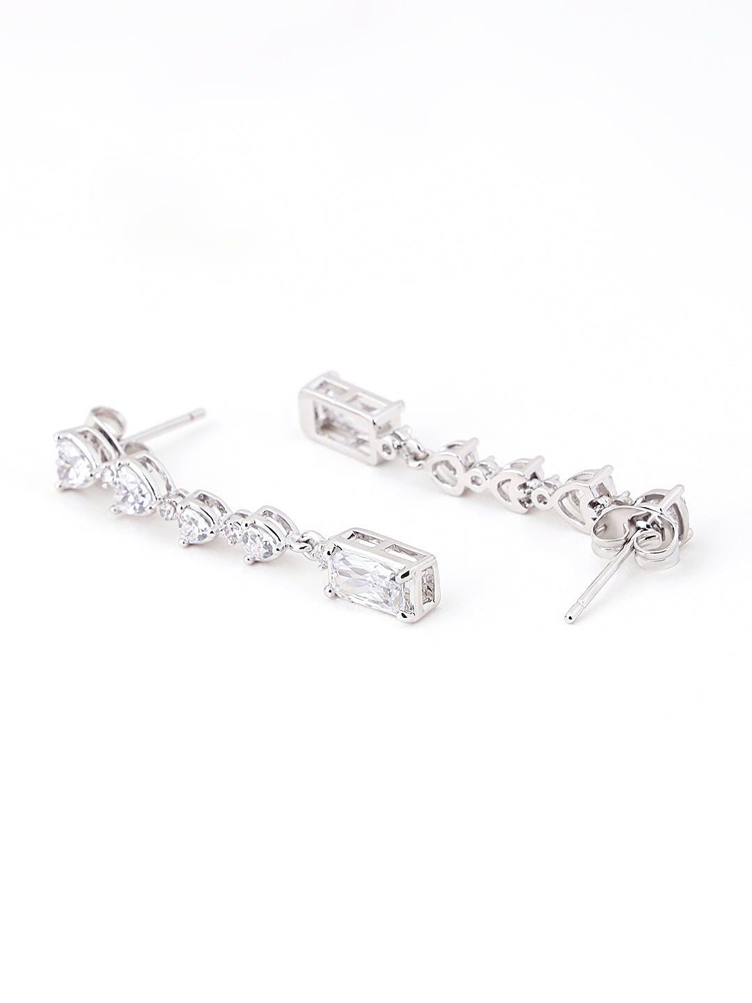 Crystal Solid Drop Earrings – Elegant Statement Jewelry for Women