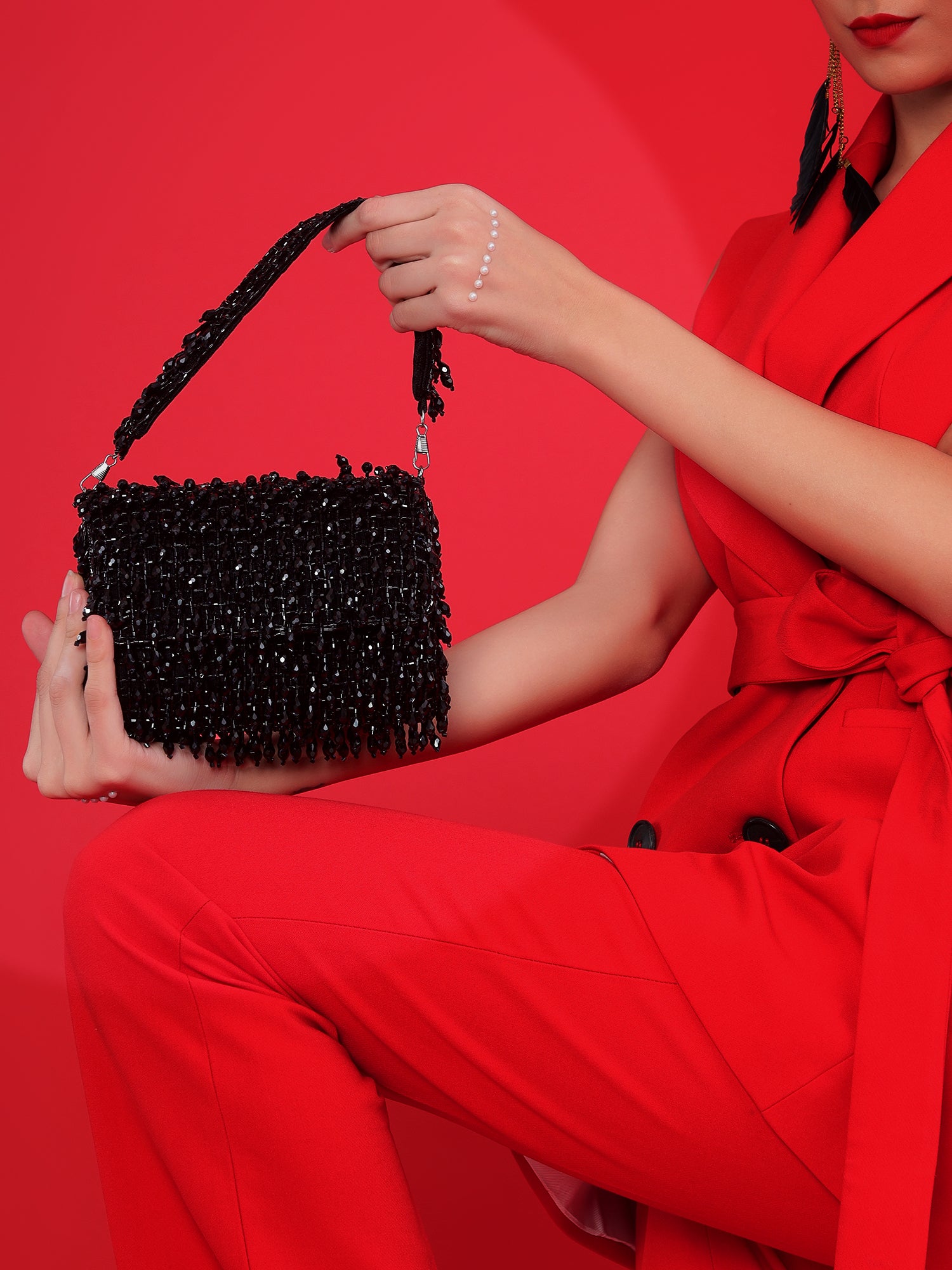 Milisente Women Flower Clutches Evening Bags Handbags Wedding Clutch Purse  (L.Pink) : Amazon.in: Fashion