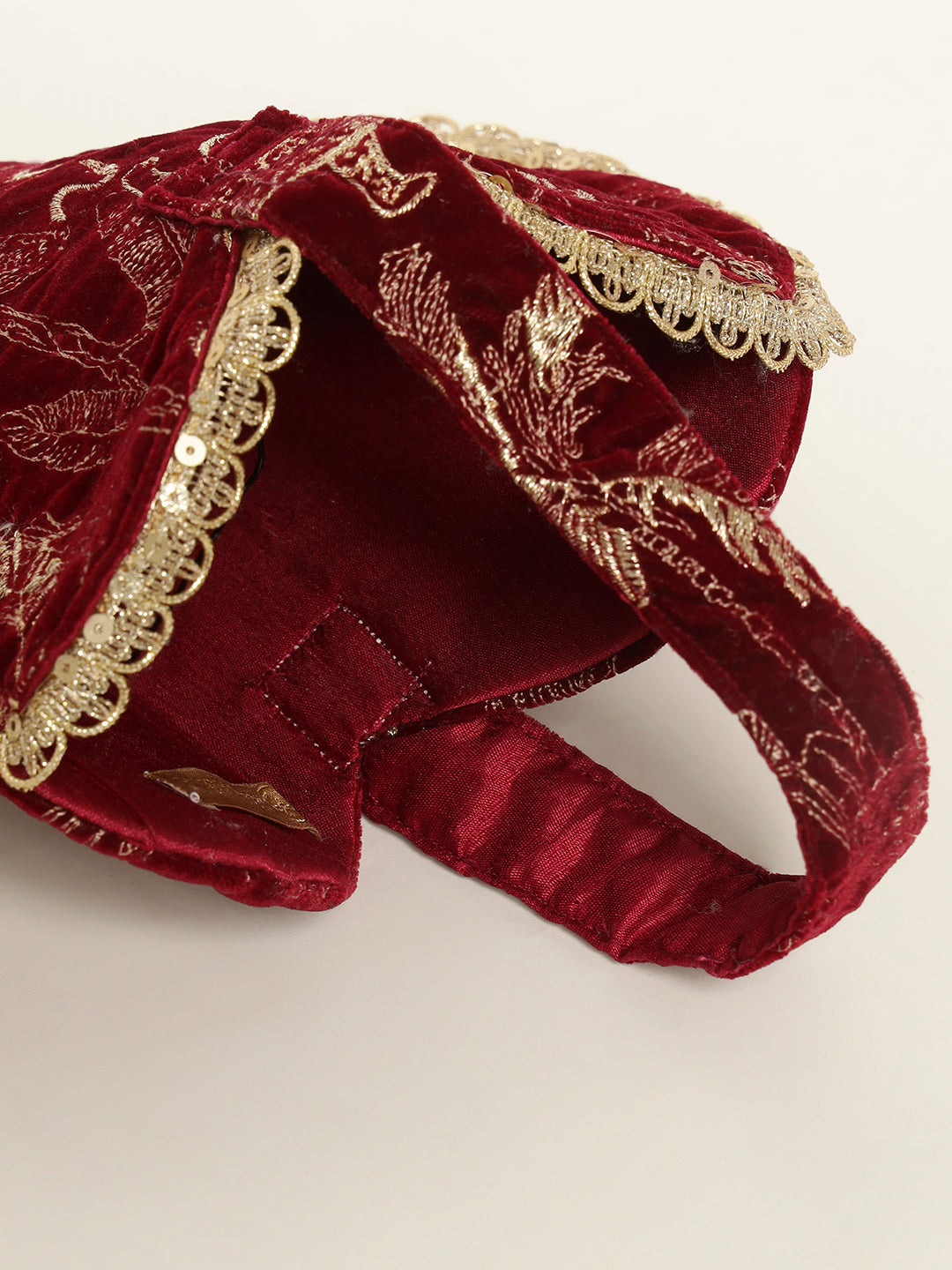 Elegant red potli bag perfect for weddings