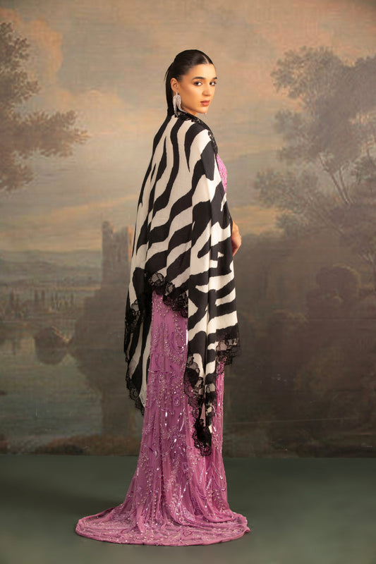 Dress Shawl with Animal Print