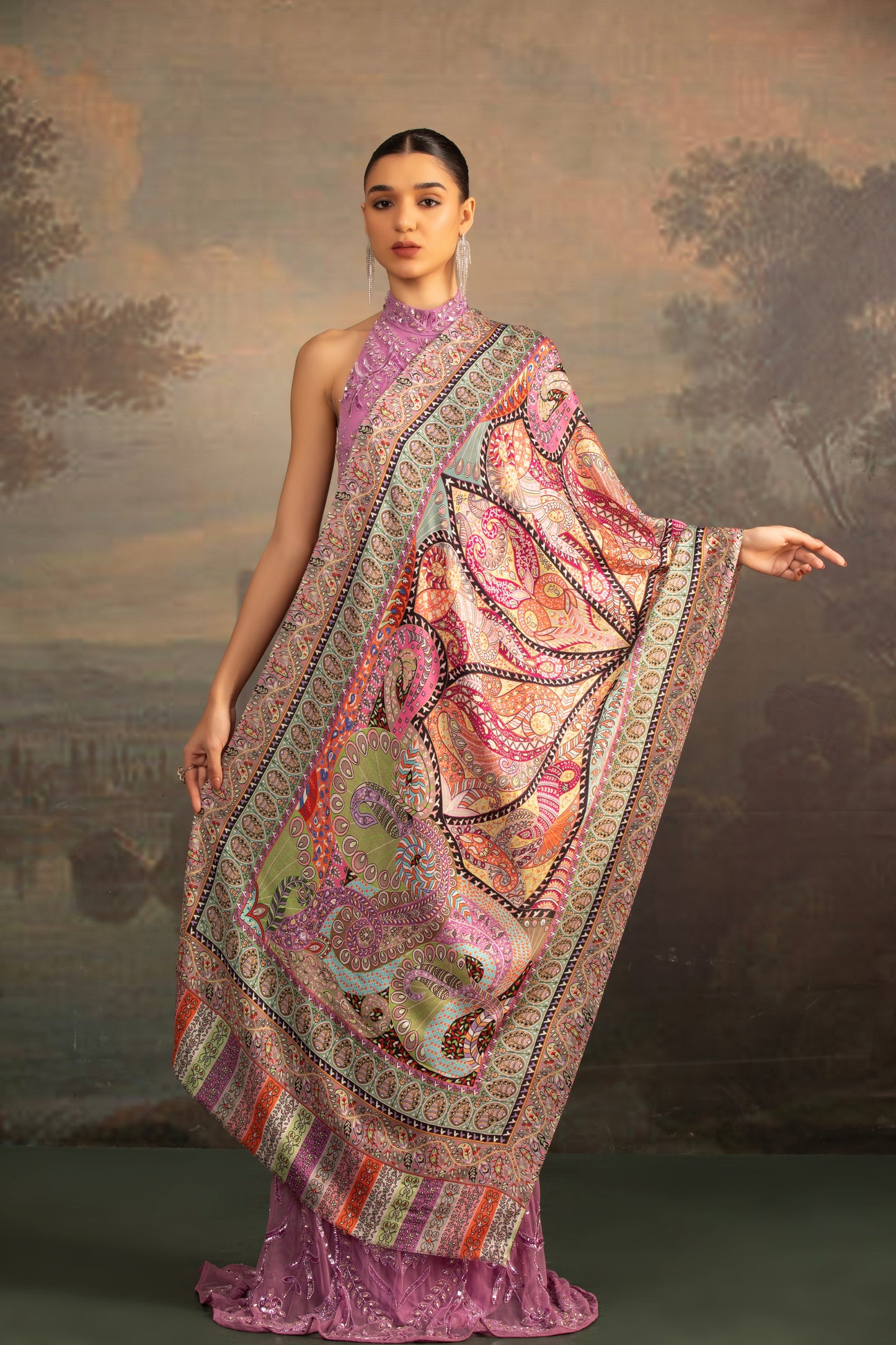 Kalamkari Shawl for Women