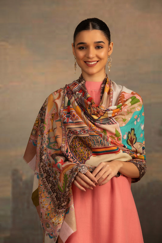 Kalamkari Shawl for Ladies