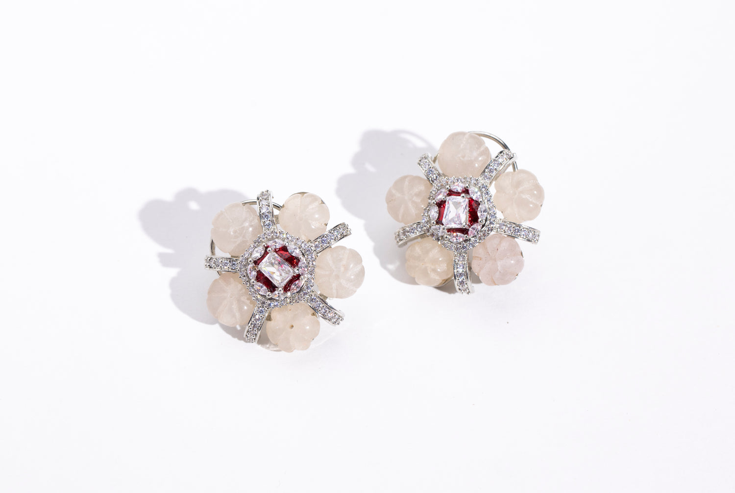 Statement Earrings with Sparkling Swarovski Stones