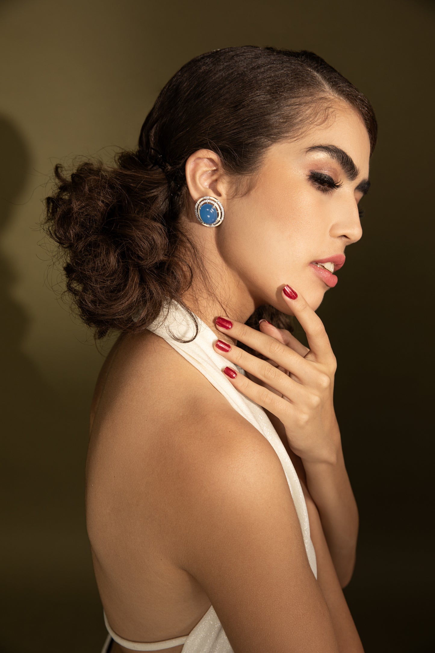 Classic Blue Stone Earrings | Buy Jewelry Online