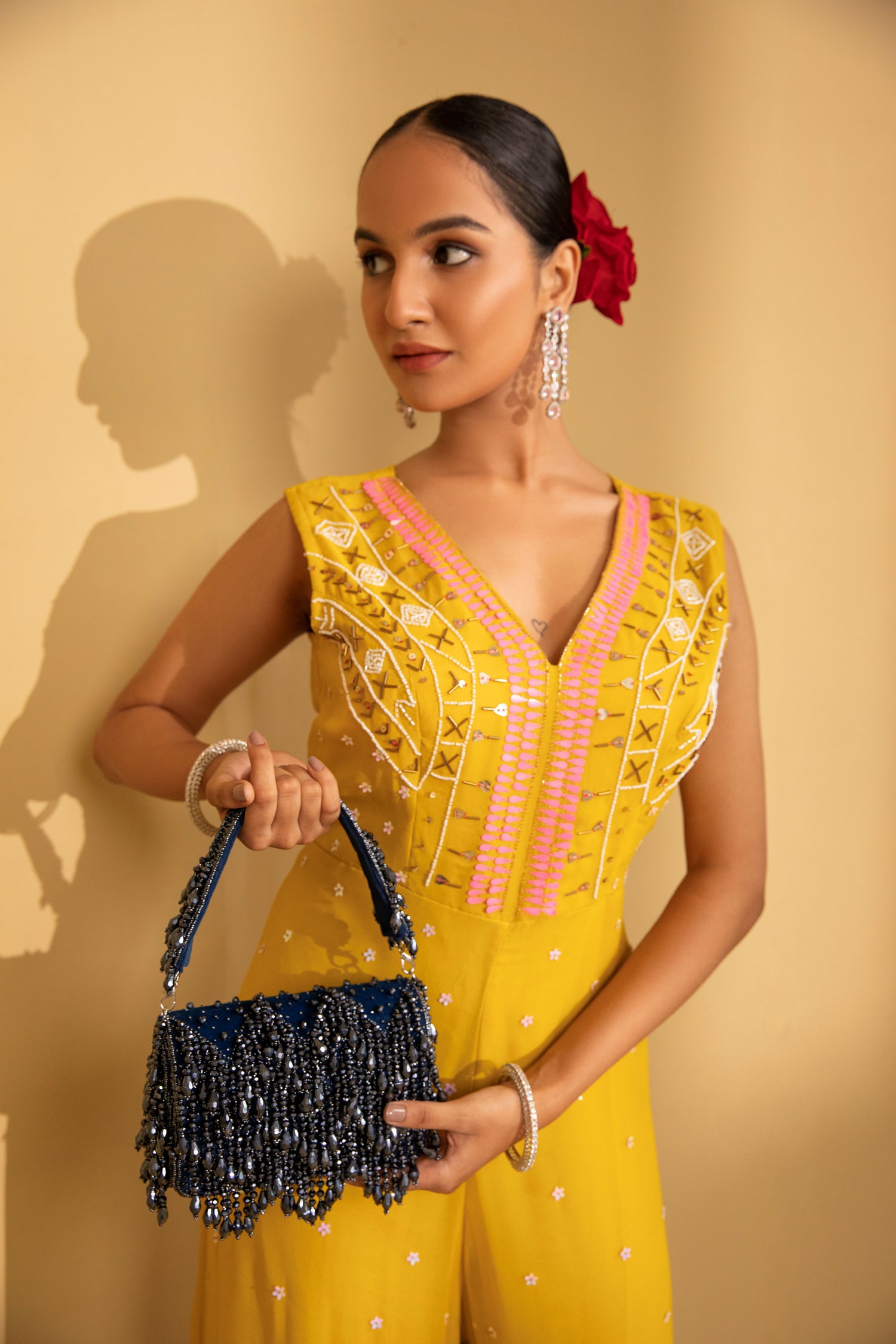 Elegant Blue Handbag: Designer Clutch for Women Party Wear – modarta