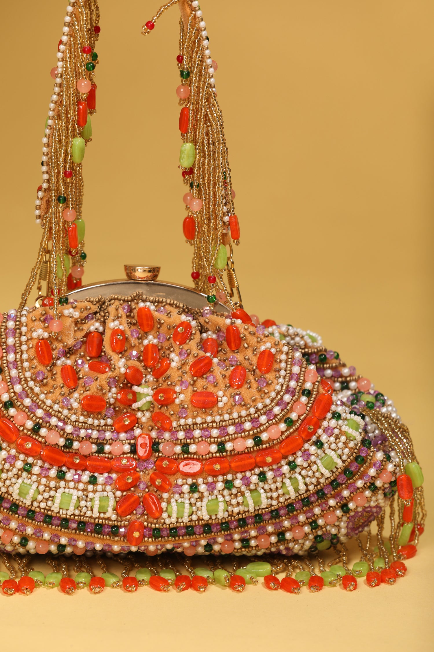 Designer bag, potli bag, bridal purse, designer handbag, heavy potli bag, heavy handbag, wedding bag