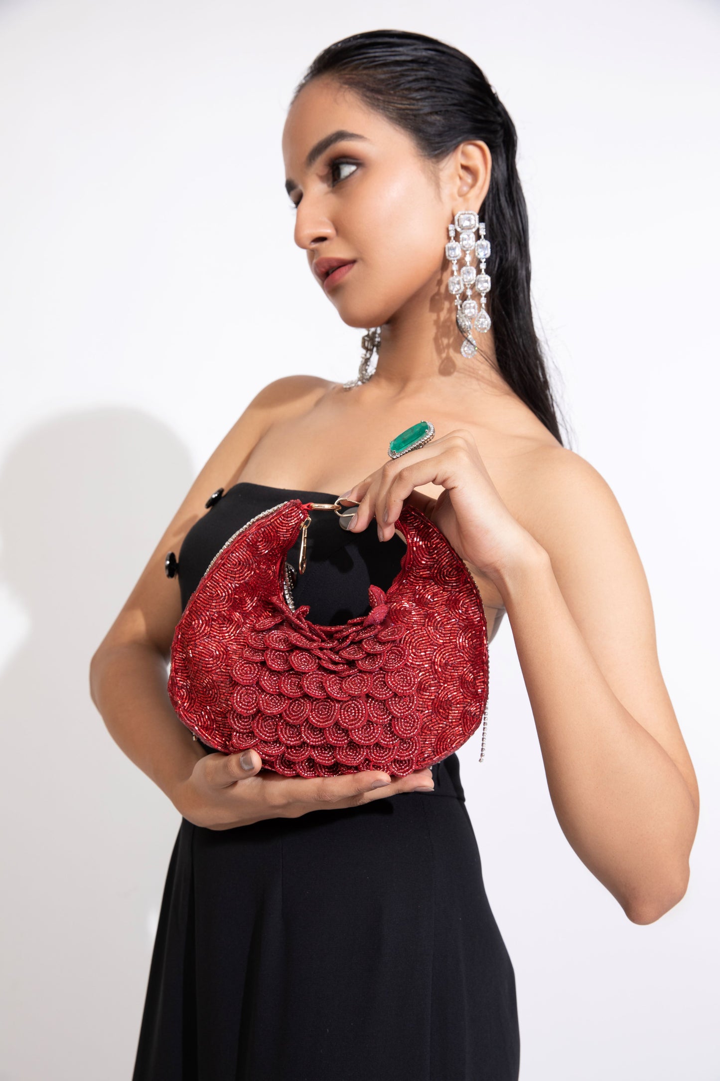 Red designer bag	bride bag,	wedding clutch,	red handbag	red shoulder bag,	clutch bags for weddings	