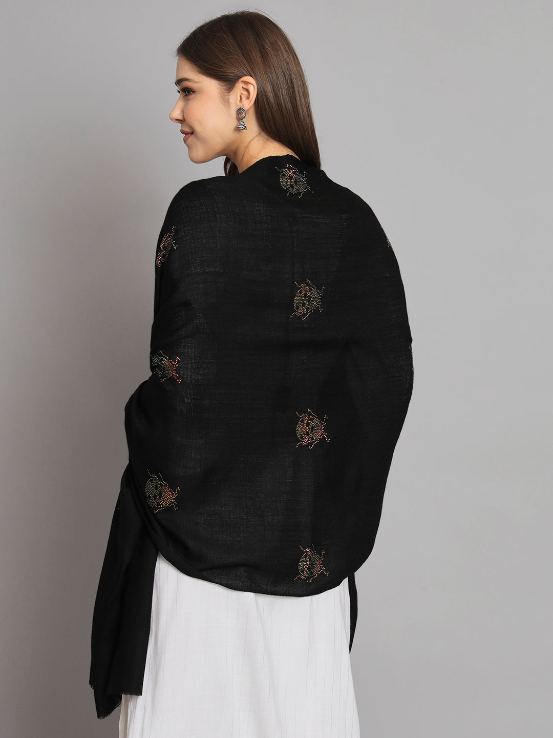 black pashmina shawl, kashmiri pashmina shawl price