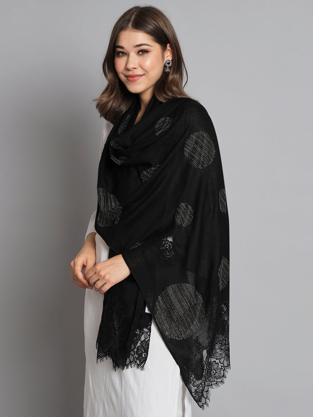 black shawl, bridal shawls, black scarves for women