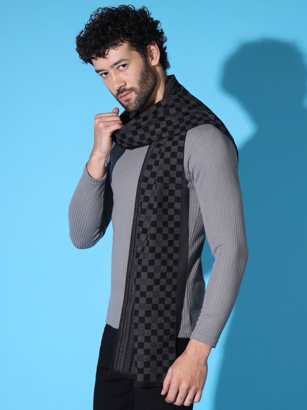 black muffler,  stylish mens scarves,scarf for men winter