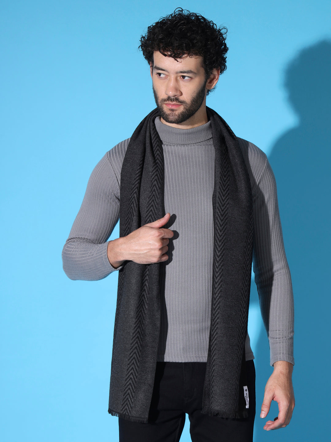 muffler style for men, woolen muffler for men