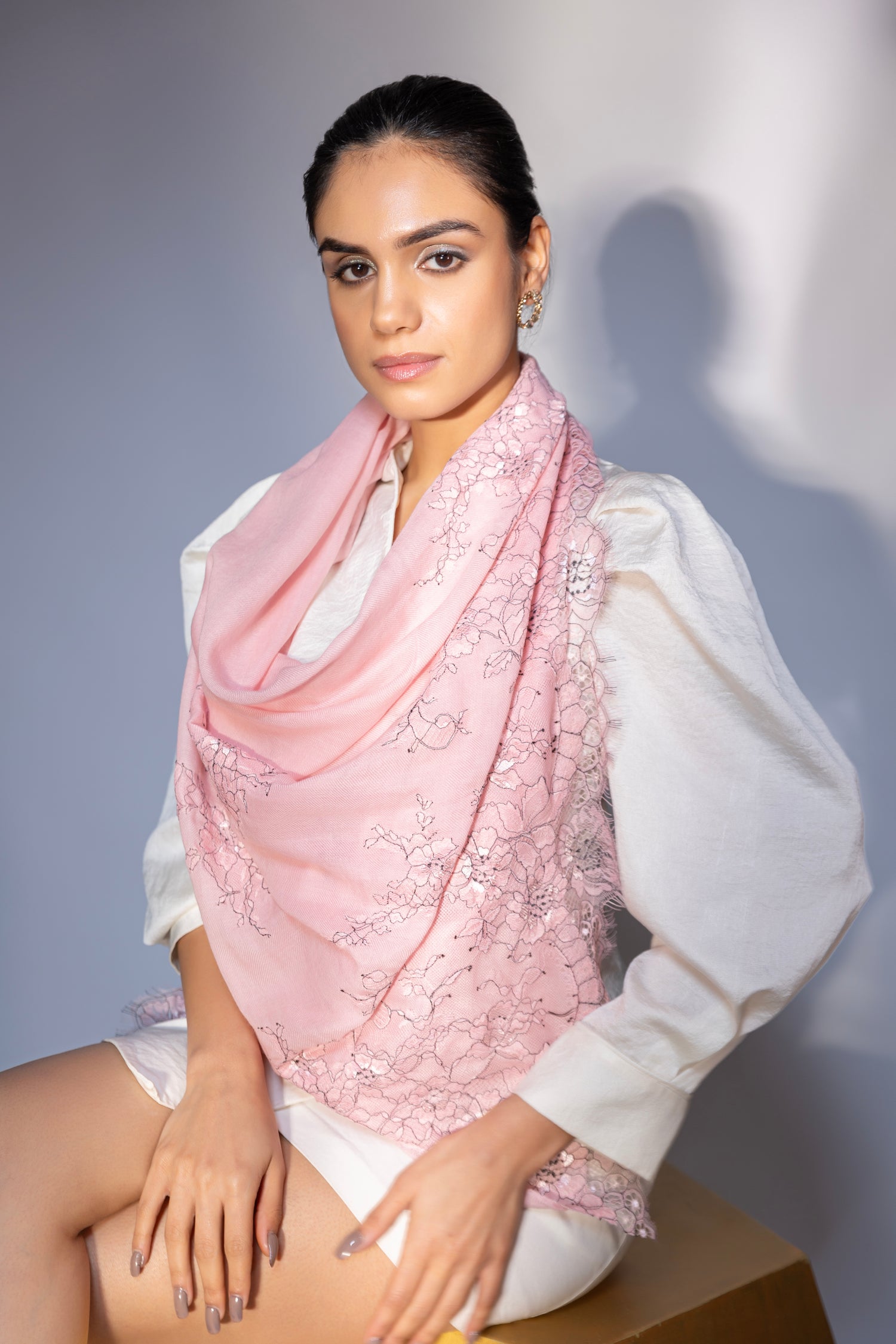 pink shawl online, winter scarves for women, winter shawl for