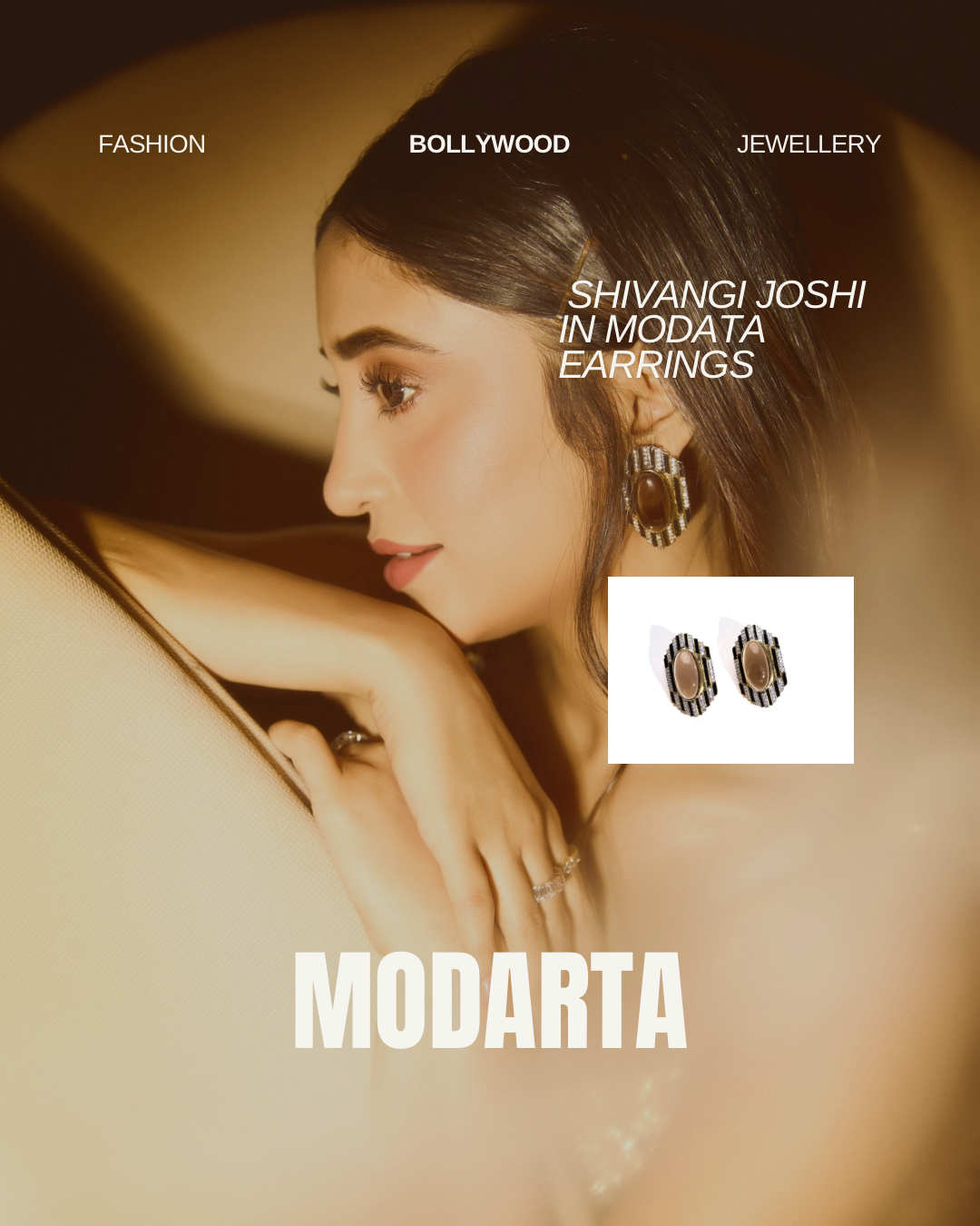 Shivangi Joshi Wears Modarta Earrings – Bollywood TV Celebrity Jewelry