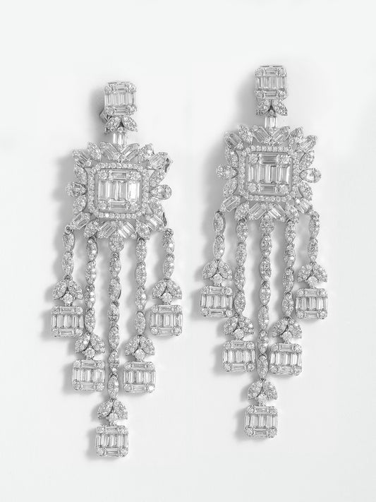 Elegant Crystal Drop Earrings – Shimmering Sparkle for Every Occasion