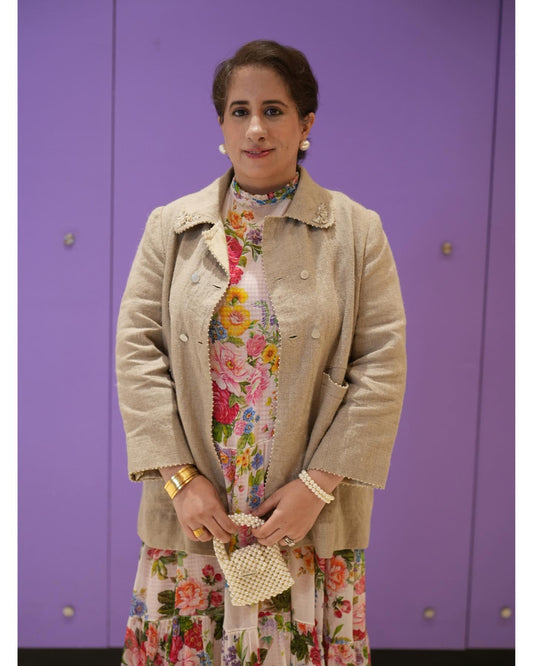 Guneet Monga- Oscar Winner in Modarta Pearl Purse mini handbag online