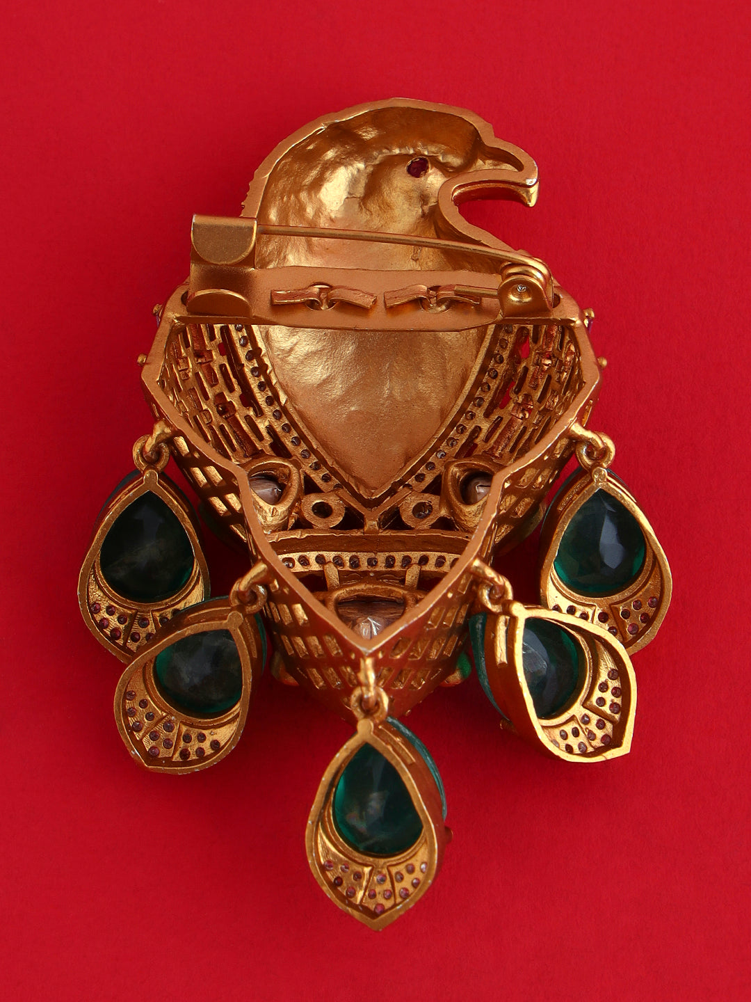 Eagle Pendant Crystal Brooch Pin for Men's Grand Weddings