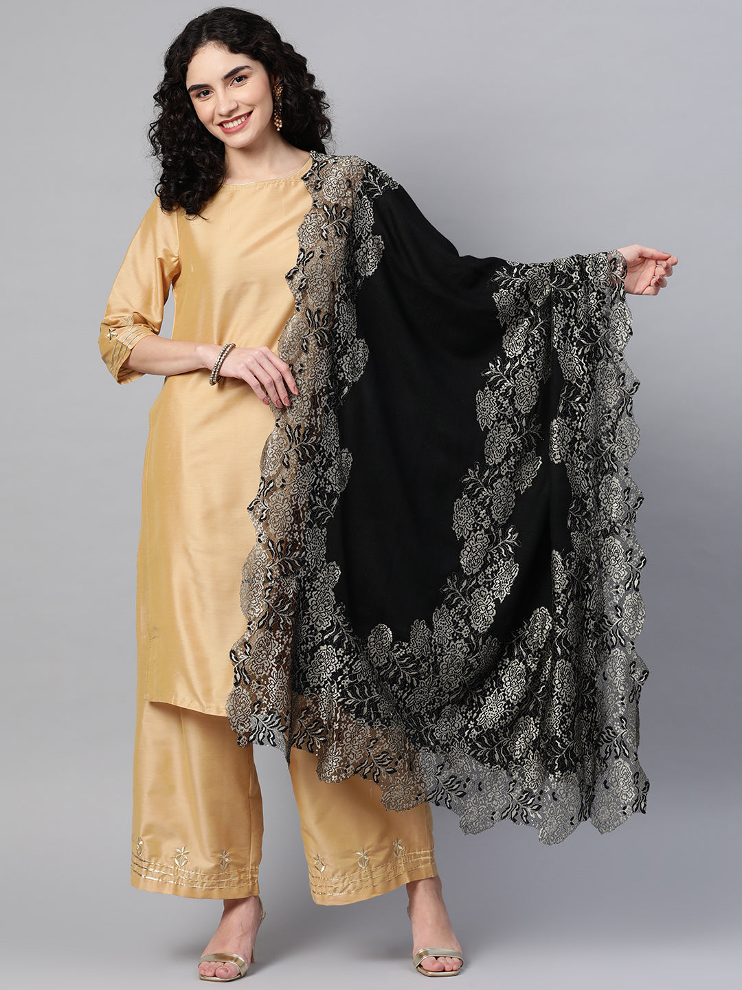 black shawl, winter shawls online